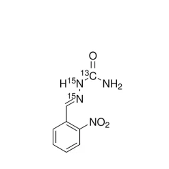 2-Nitrobenzaldehyde semicarbazone-13C, 15N2