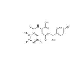 Closantel-(benzoyl ring-13C6)