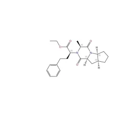 Ethyl (2)2-[(3,5a,8a, 9a)-3-methyl-1,4-dioxodecahydro-1-cyclopenta[]pyrrolo[1,2-]pyrazin-2-yl]-4-phenylbutanoate
