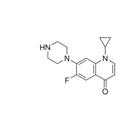 1-Cyclopropyl-6-fluoro-7-(piperazin-1-yl)quinolin-4(1)-one