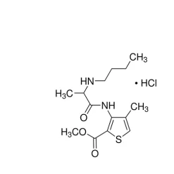 Methyl 3-[[(2RS)-2-(butylamino)propanoyl]amino]-4-methylthiophene-2- carboxylate hydrochloride