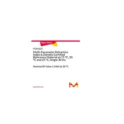 Multi-Parameter Refractive Index & Density Certified Reference Material at 15 °C, 20 °C and 25 °C, Single 30 mL