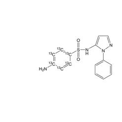 Sulfaphenazole-(sulfanilamide ring-13C6)