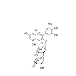 Delphinidin 3-sambubioside chloride