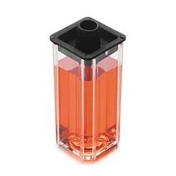Sample Cell: 1" Square Polystyrene 25mL with Caps, pack of 2