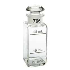 Sample Cells: 1" Square Glass 10mL & 25mL with Caps