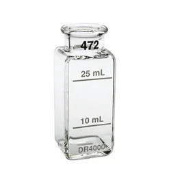 Sample cell: 1" square glass 10mL & 25mL