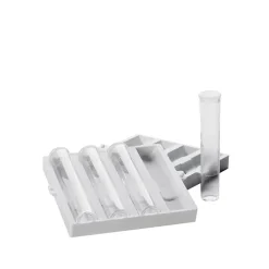 Plastic Viewing Tubes with Caps, 4/pk