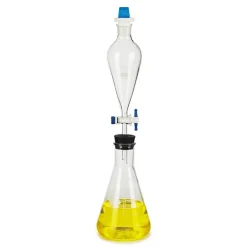 Funnel, separatory, glass, 500 mL