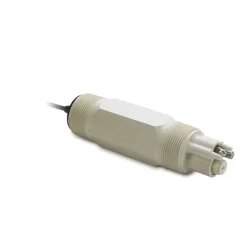 pH Encapsulated Sensor, LCP Body, 5 Wire, Flow-Thru Mount, with Amphenol Connector, 10 ft Cable