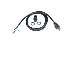 Power cord kit, SC4200c, strain relief, 125 VAC, U.S. plug