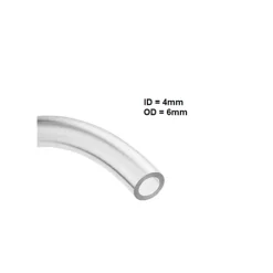 Tubing Set for flow through unit (2 m, PVC, ID = 4 mm/ OD = 6 mm)