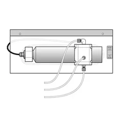 Flow through unit for NT3100sc 5 mm, Nitratax plus sc 5 mm, UVAS plus sc 5 mm probe