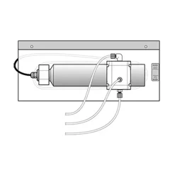 Flow through unit for NT3100sc 5 mm, Nitratax plus sc 5 mm, UVAS plus sc 5 mm probe