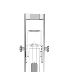 Ball valve armature for Solitax inline sc and Solitax highline sc, stainless steel