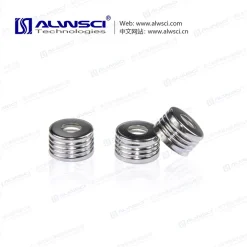 Nắp kim loại hở miệng, màu bạc 18mm