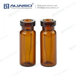 Lọ thủy tinh ND11 màu hổ phách 2ml có nắp bấm và ống nhỏ 0.2ml bên trong