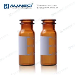 Lọ thủy tinh màu hổ phách 2ml ND11 có nắp đậy vạch chia độ và vạch đánh dấu