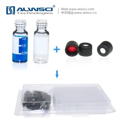 Lọ thủy tinh trong suốt 2ML 8-425 có vạch chia độ với bộ dụng cụ đánh dấu điểm đóng gói