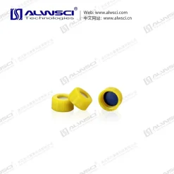 Nắp vặn hở miệng màu vàng 9-425, đã được xẻ rãnh sẵn