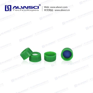 Nắp vặn hở miệng màu xanh lá cây 9-425, đã được xẻ rãnh sẵn.