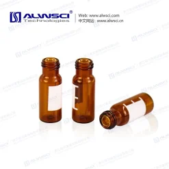 Lọ thủy tinh màu hổ phách 2ml 9-425 có nắp vặn, kèm ống nhỏ giọt 0.2ml và miếng dán ghi chú