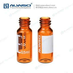 Lọ thủy tinh màu hổ phách 2ml, nắp vặn, mã 8-425, có logo ALWSCI