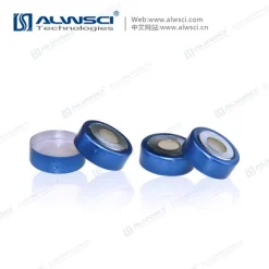 Nắp bấm kim loại hai màu xanh lam và bạc 20mm